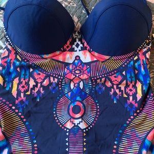 Red Carter one piece swimsuit small new with tag